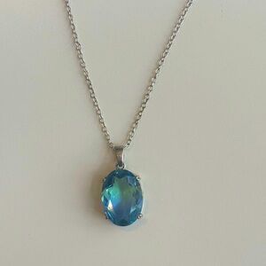 Blue Topaz Necklace